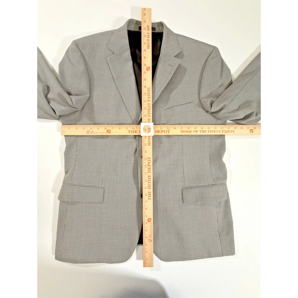 HUGO BOSS 48R Blazer Black White Houndstooth